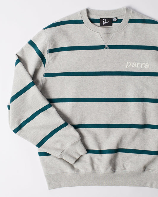 Pristine striper crew neck sweatshirt